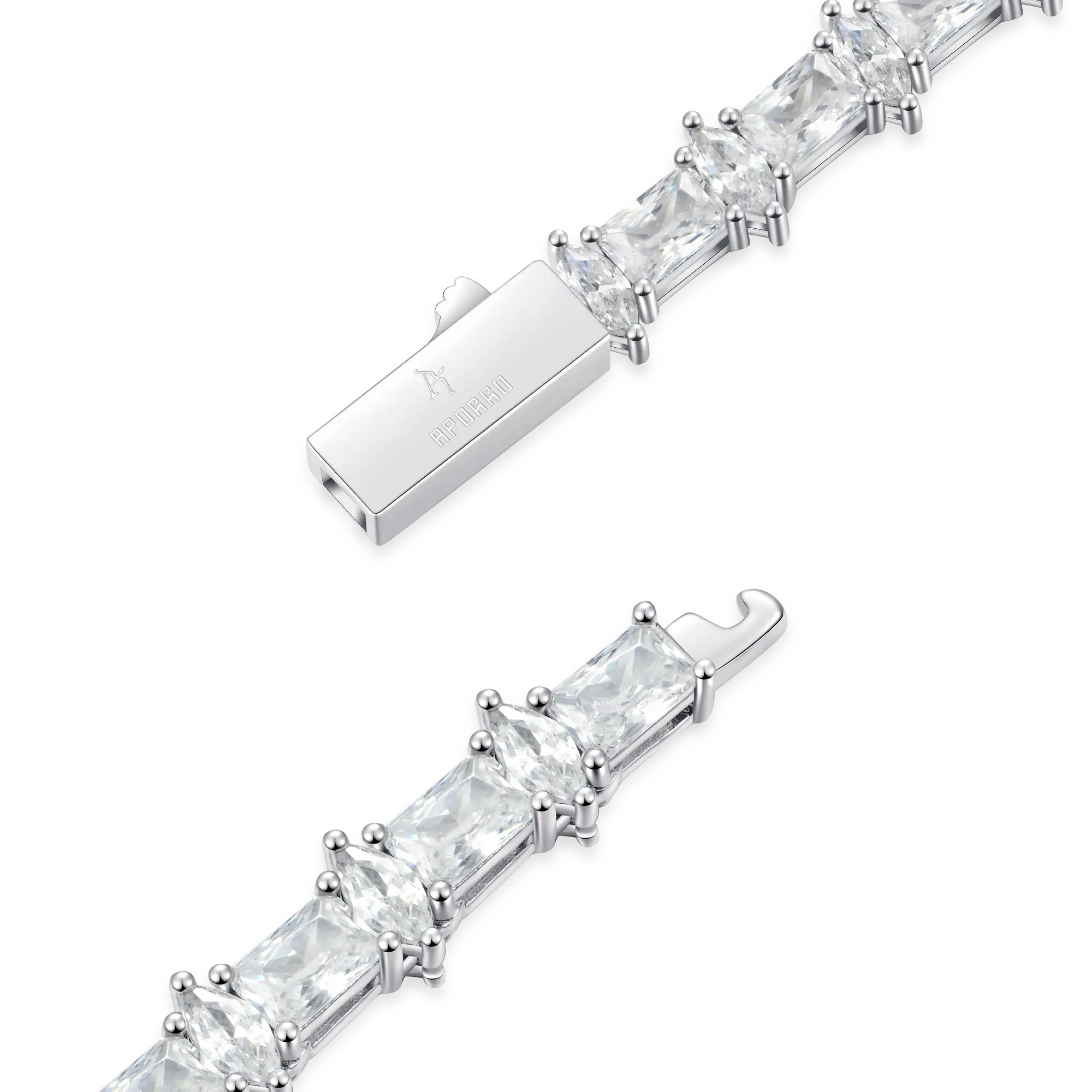 Moissanite Refined Luster Tennis Bracelet - 6mm - Image 5