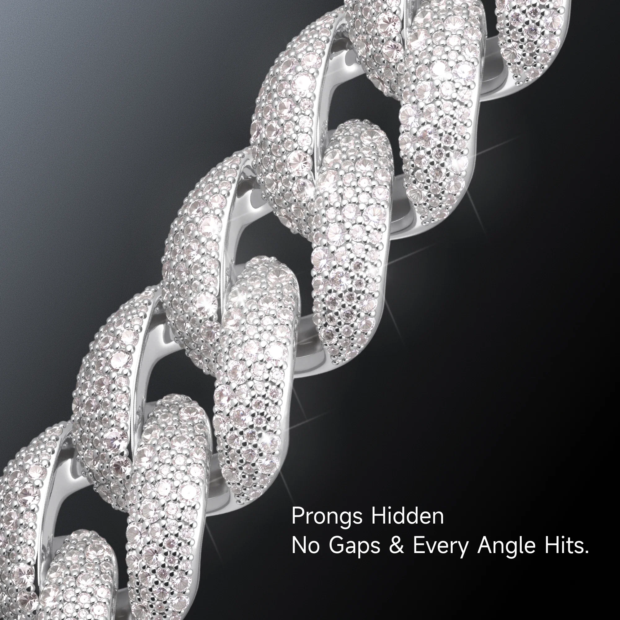 Round Cut Cuban Link Chain - 19mm - Image 4