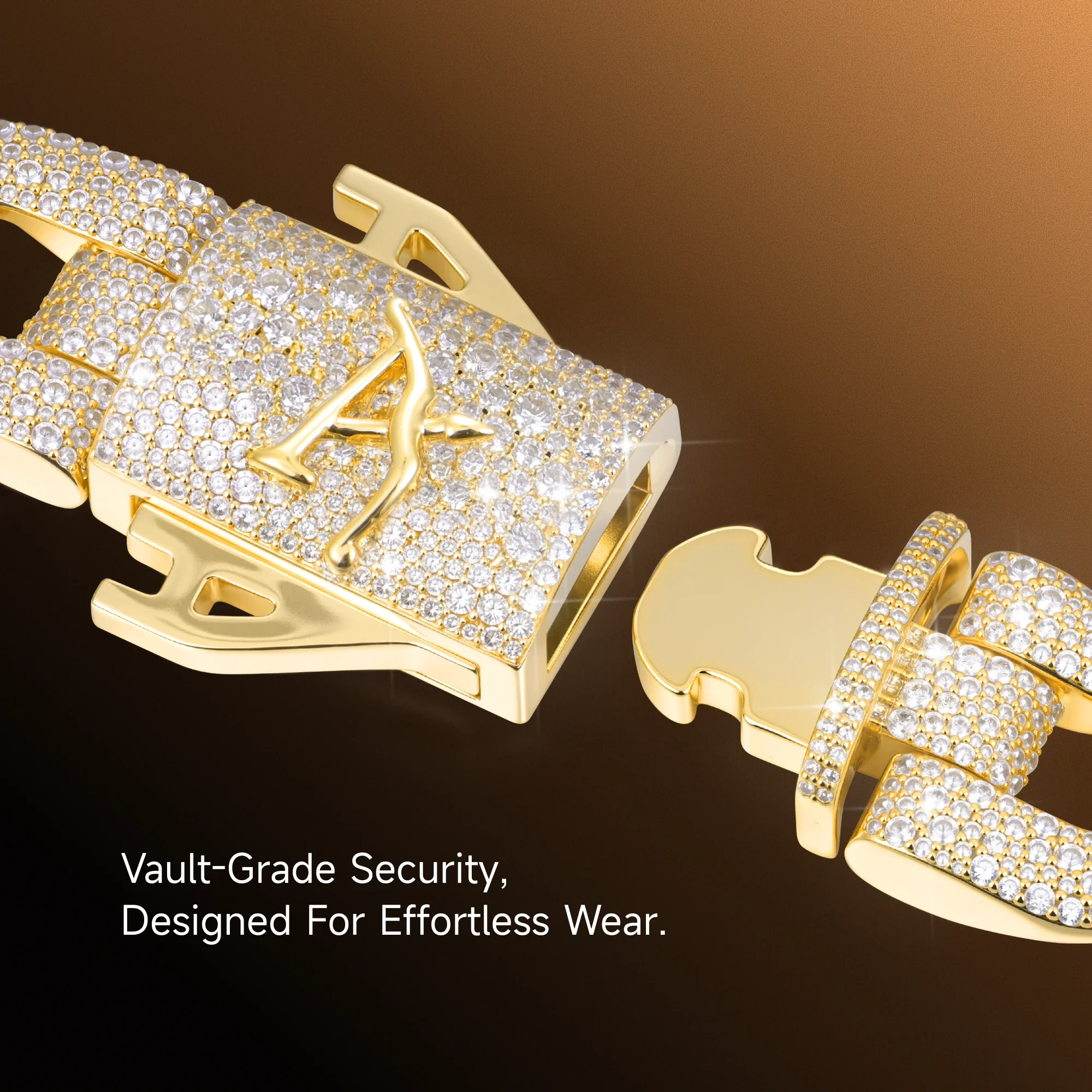 Round Cut Cuban Link Chain - 19mm - Image 9