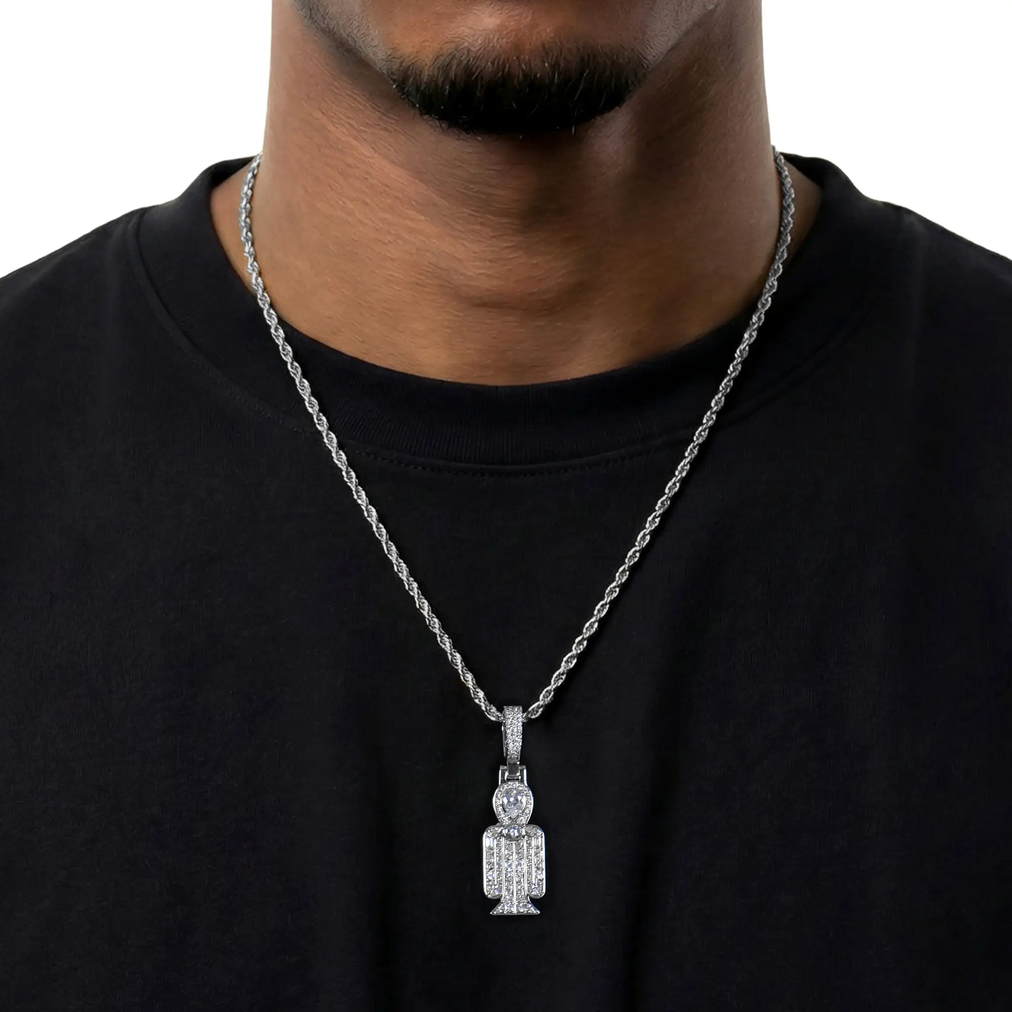 Multi-Cut Mosaic Radiant Tyet Pendant - Image 8