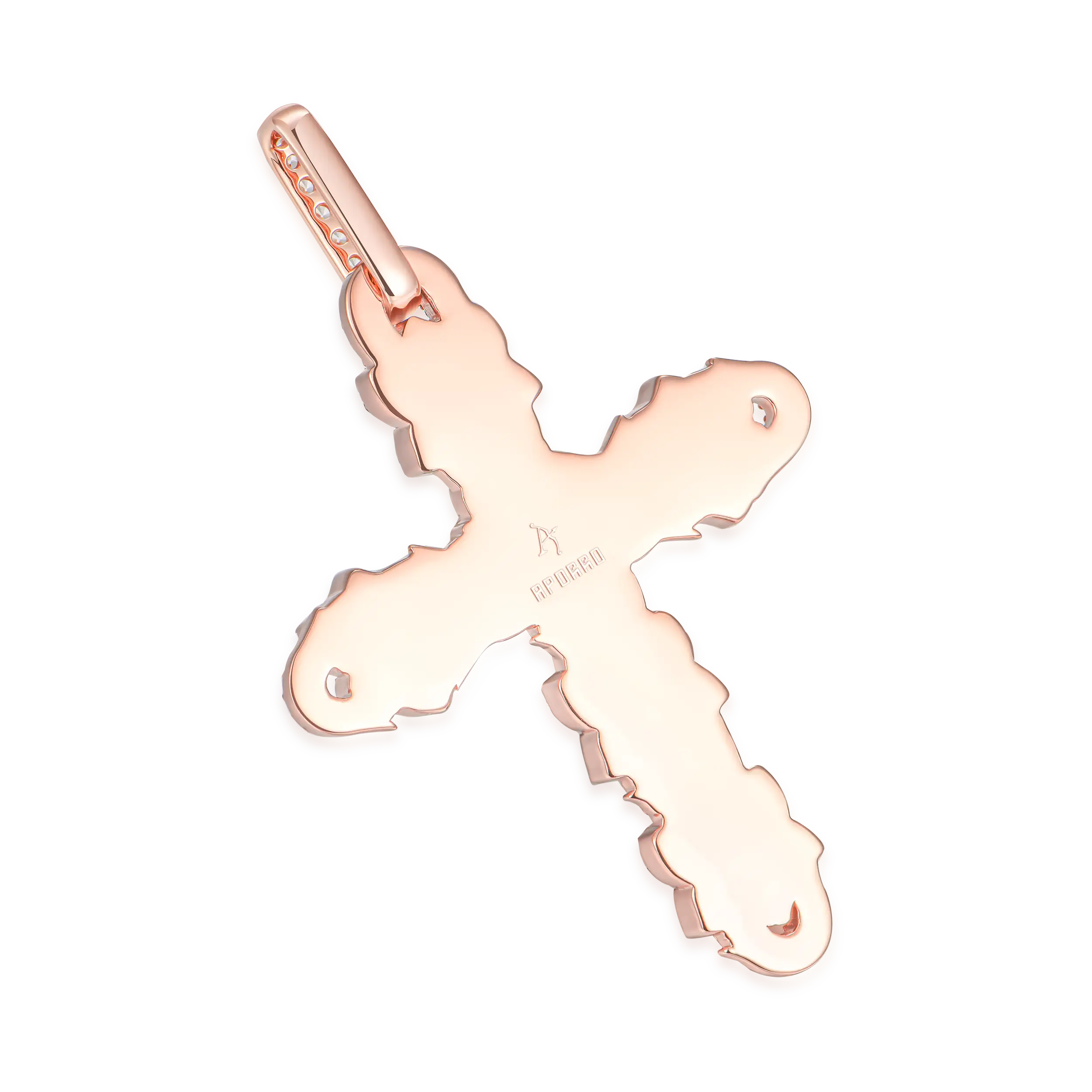 Pearl Rose Cross Pendant - Image 5