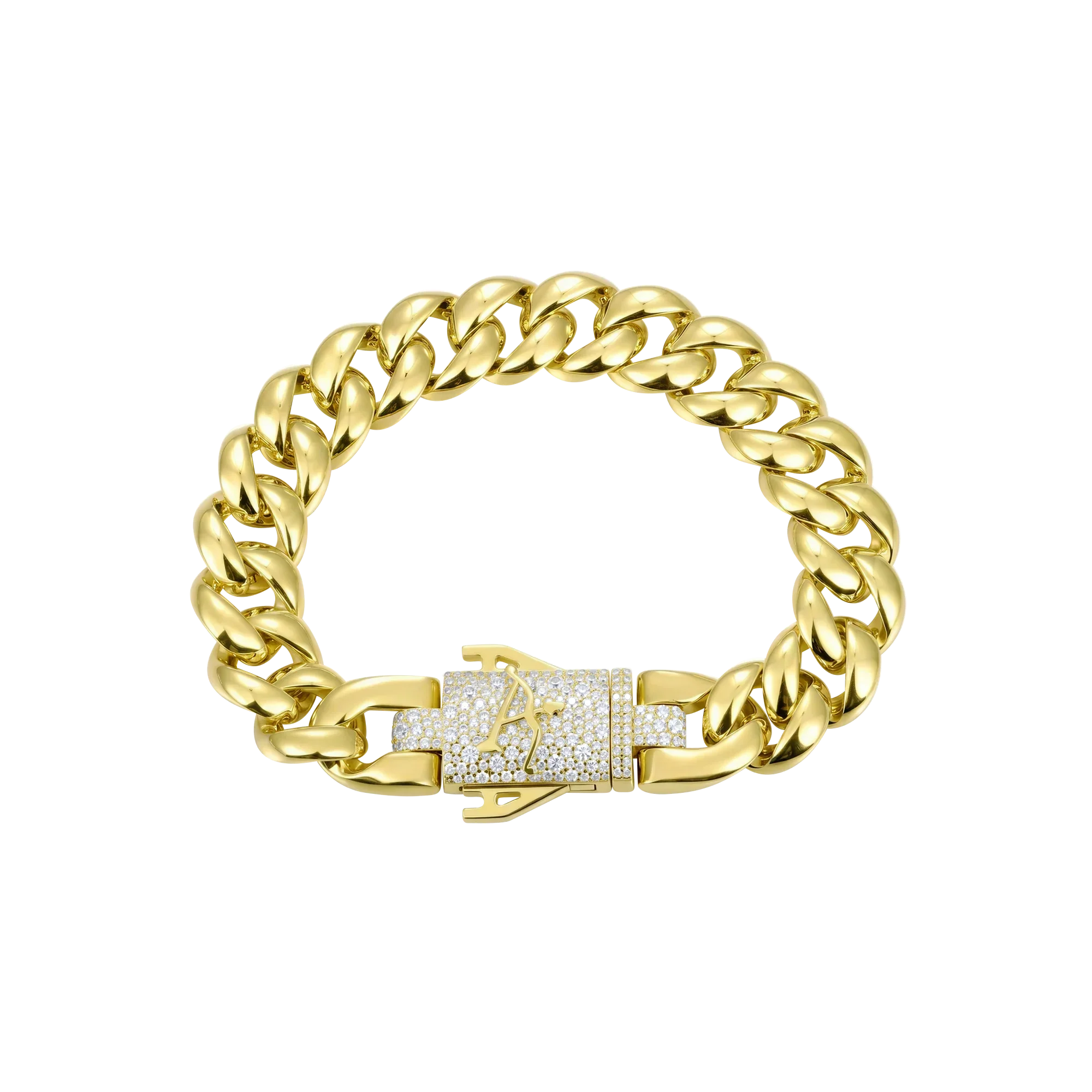 Moissanite Cuban Bracelet - 12mm