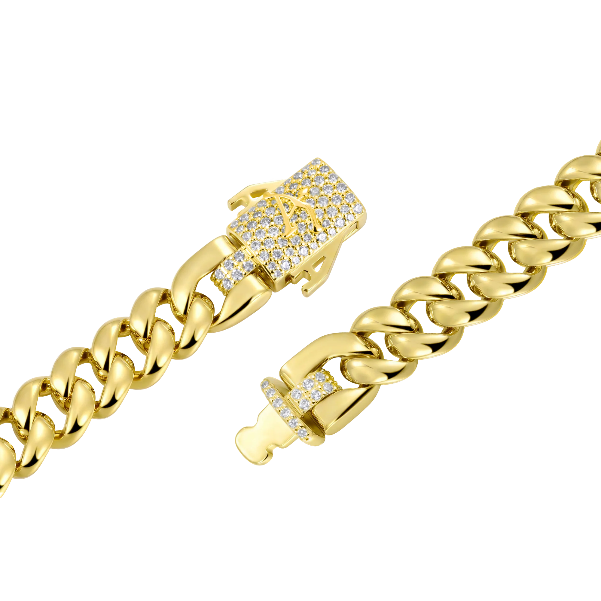 Moissanite Cuban Link Chain - 8mm - Image 4
