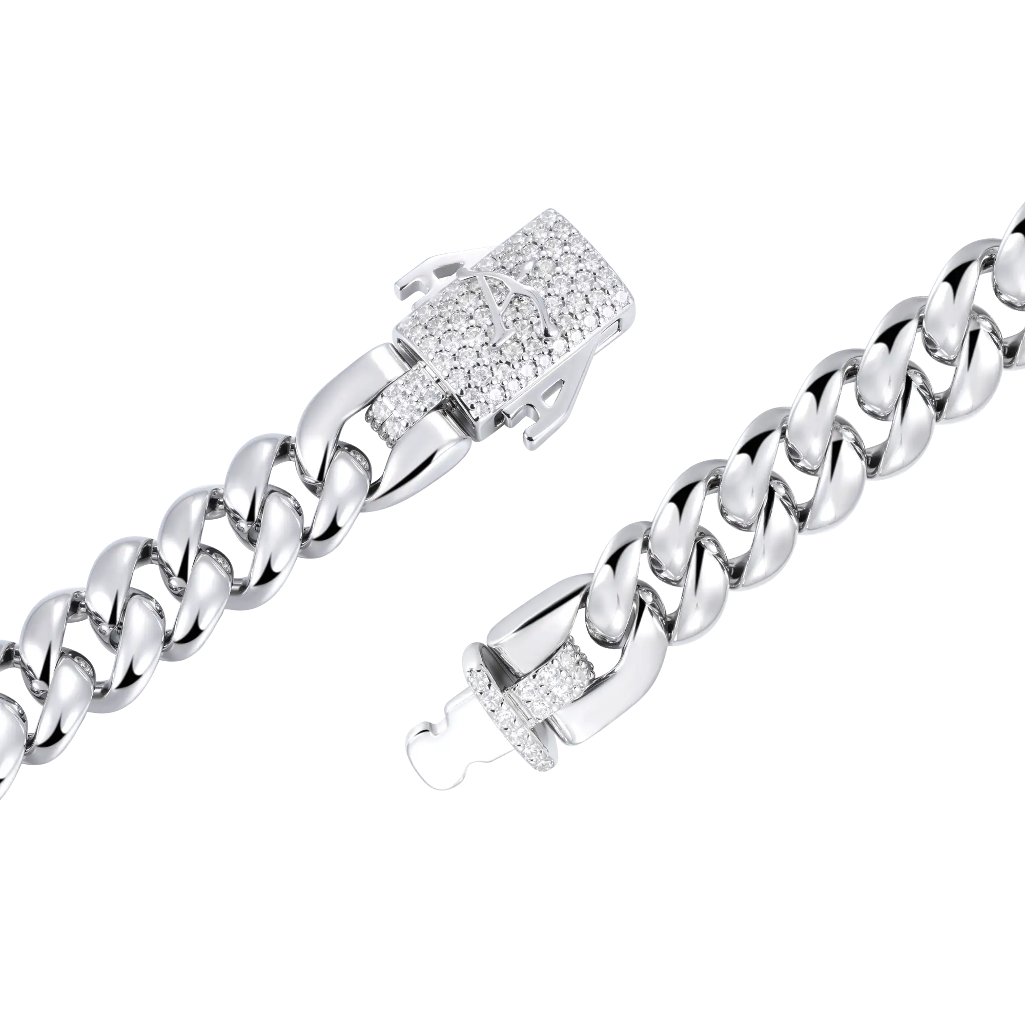 Moissanite Cuban Link Chain - 8mm - Image 8