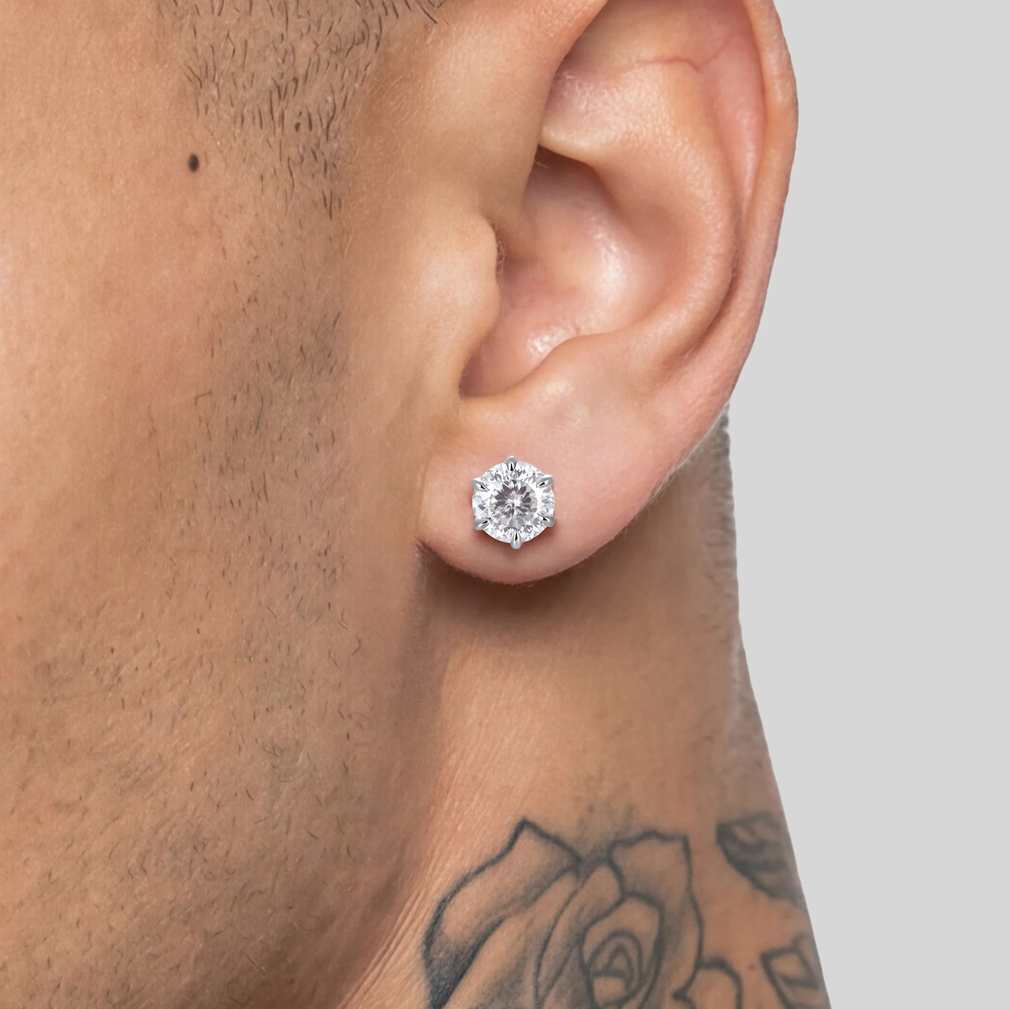 Portuguese Cut Stud Earring - Image 2