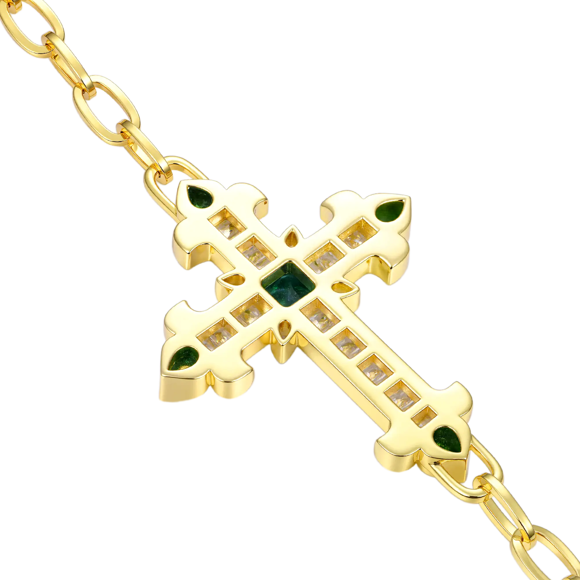 Radiant Cross Double-Layer Wallet Chain - Image 6
