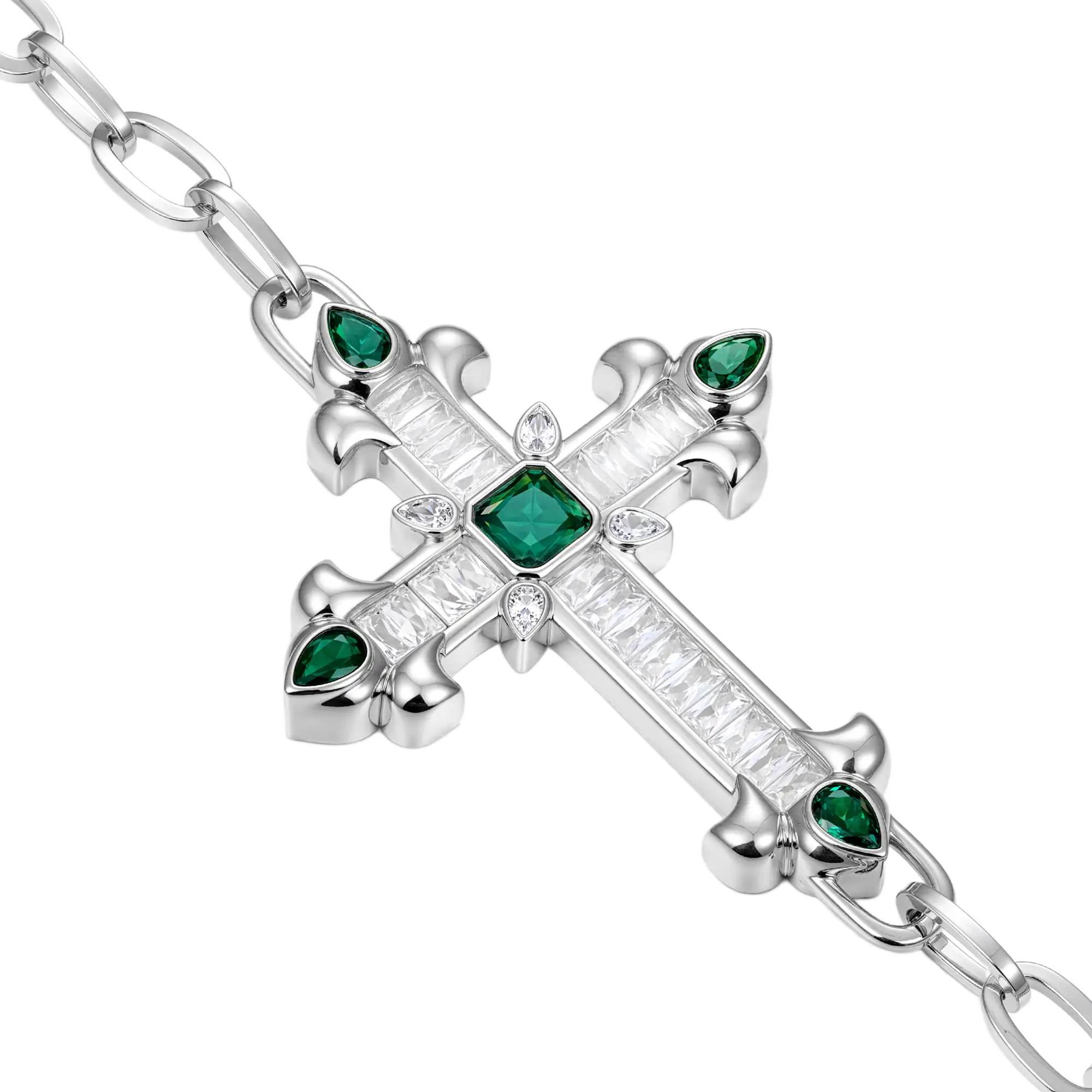 Radiant Cross Double-Layer Wallet Chain - Image 8