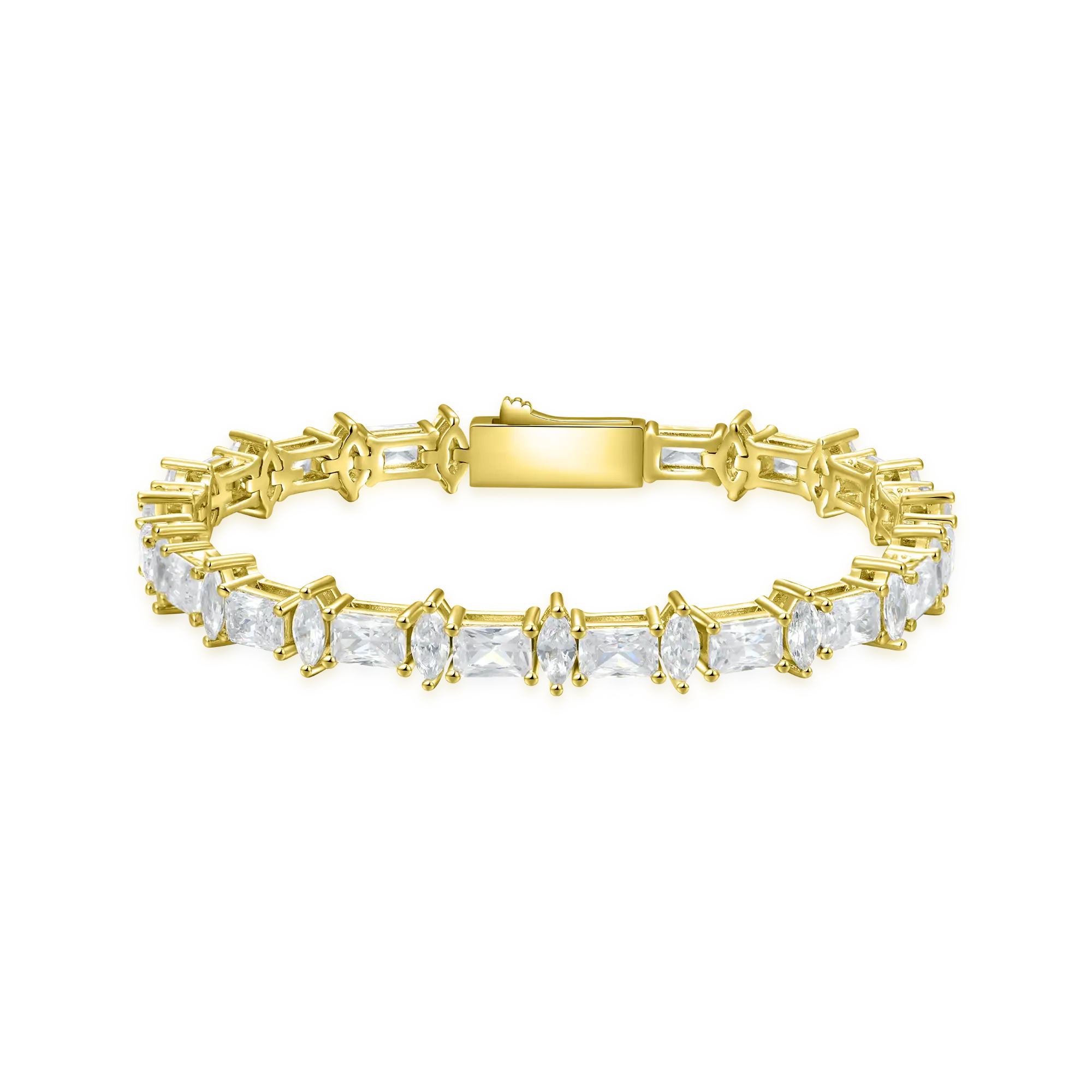 6mm Brass Refined Luster Tennis Bracelet - Image 6