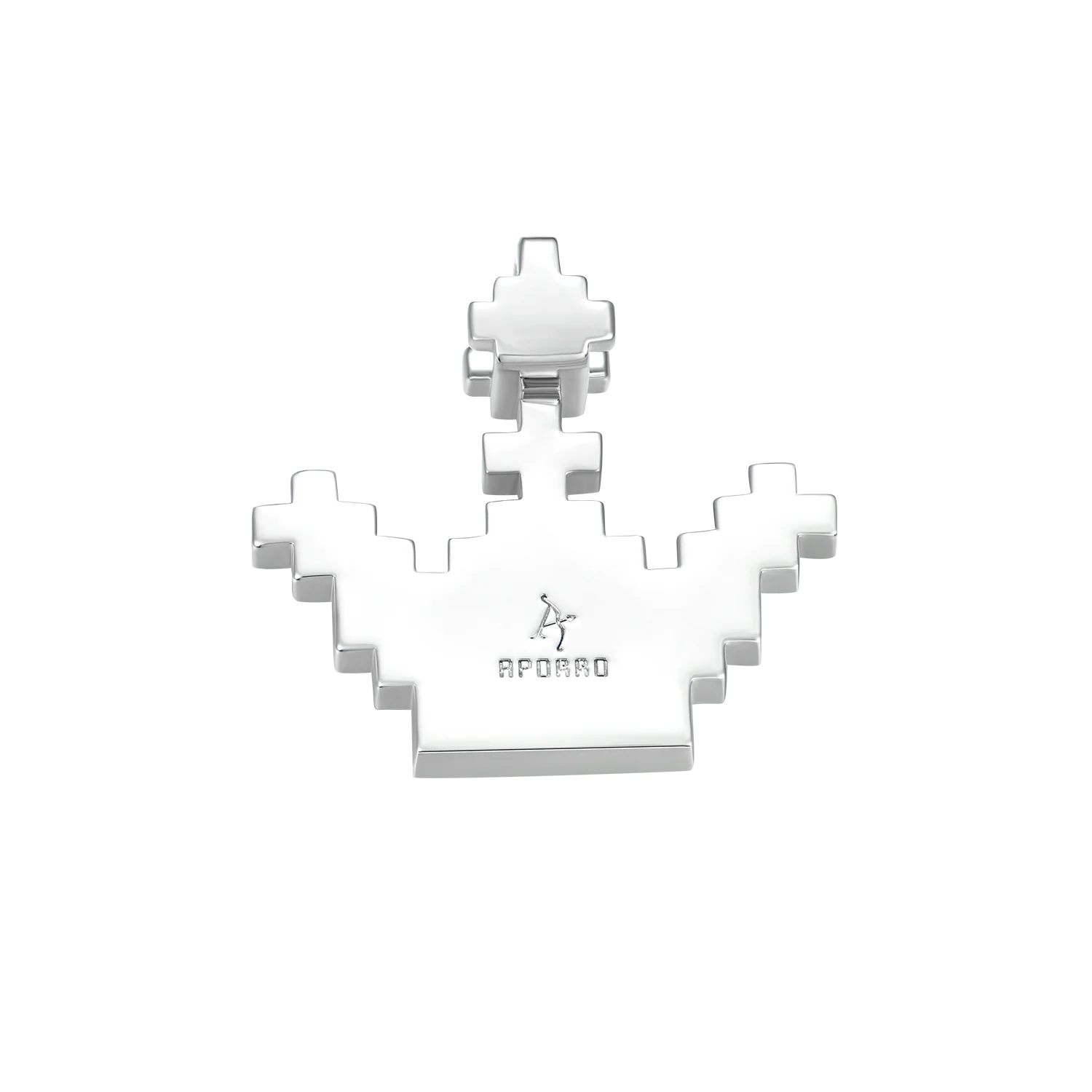 Retro Pixel Crown Pendant - Image 7