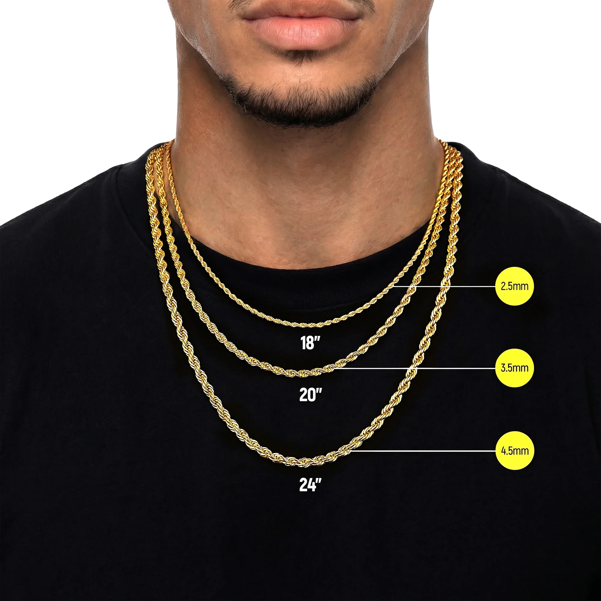 Rope Chain - 3.5mm - Image 3