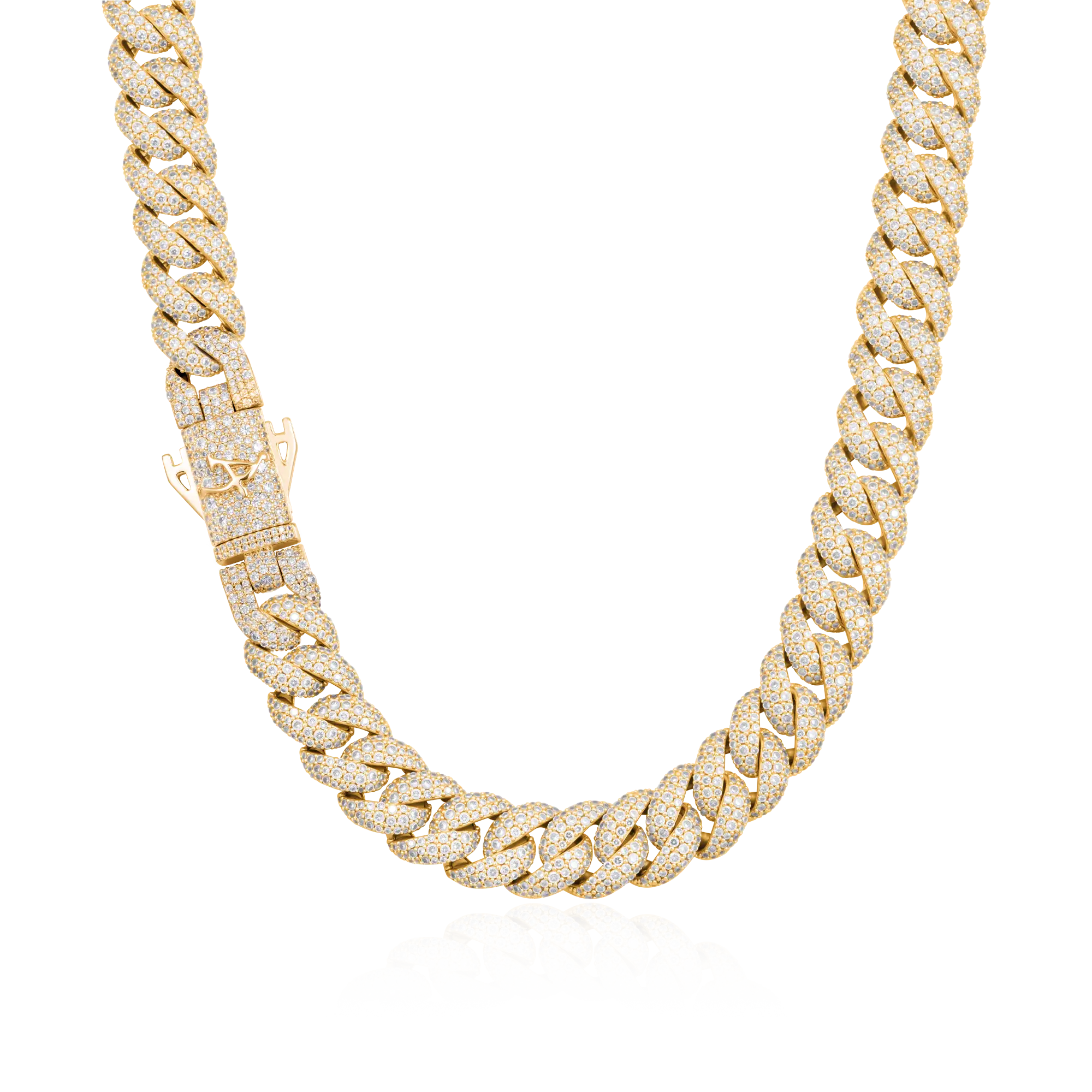 Round Cut Cuban Link Chain - 12mm - Image 7