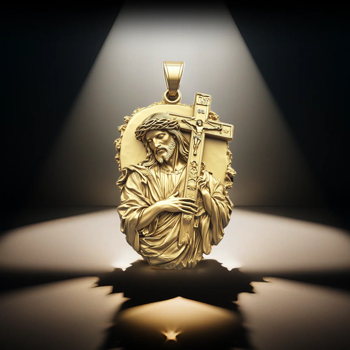 Sacred Grace Jesus Pendant - Image 3