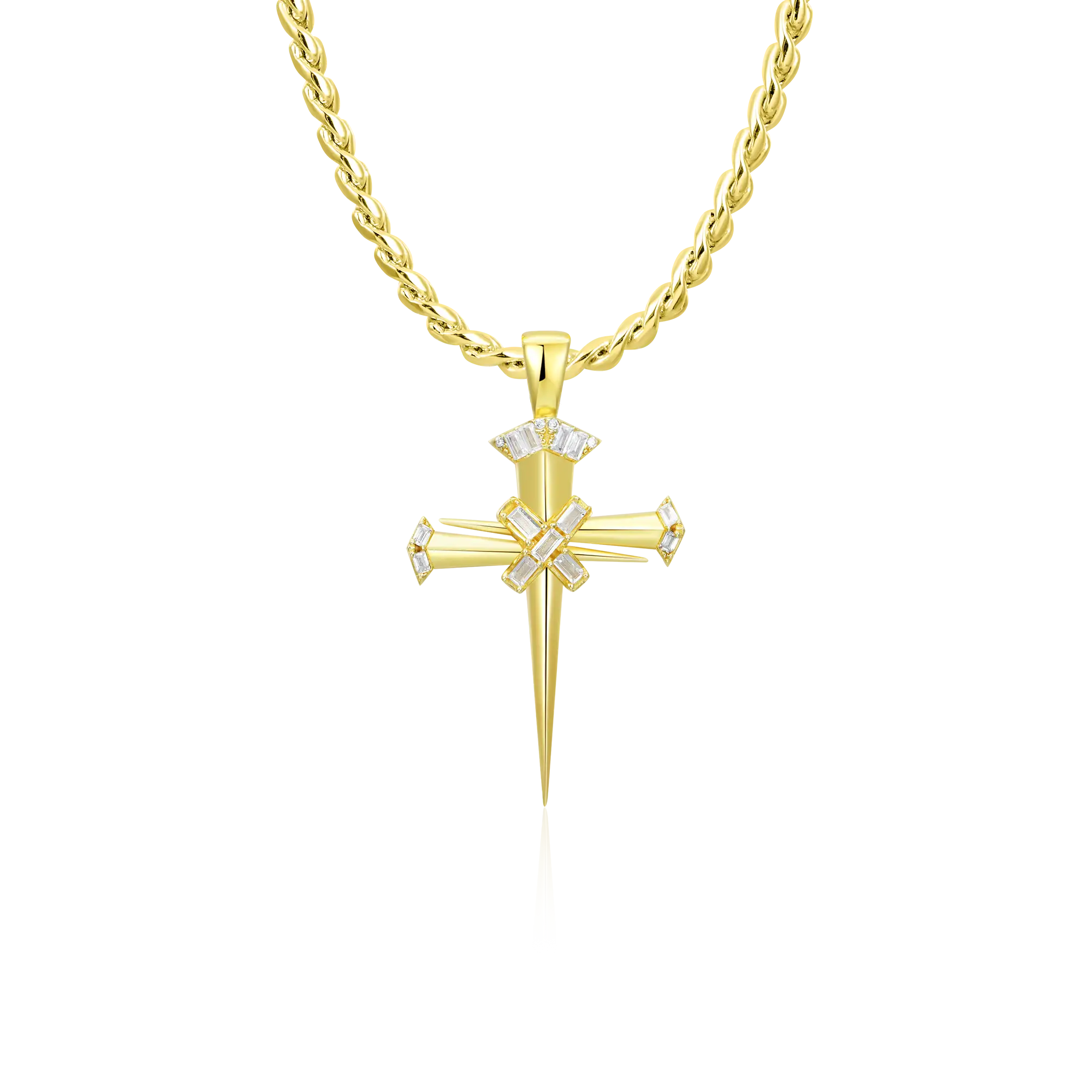 Sacred Mercy Nail Cross Pendant