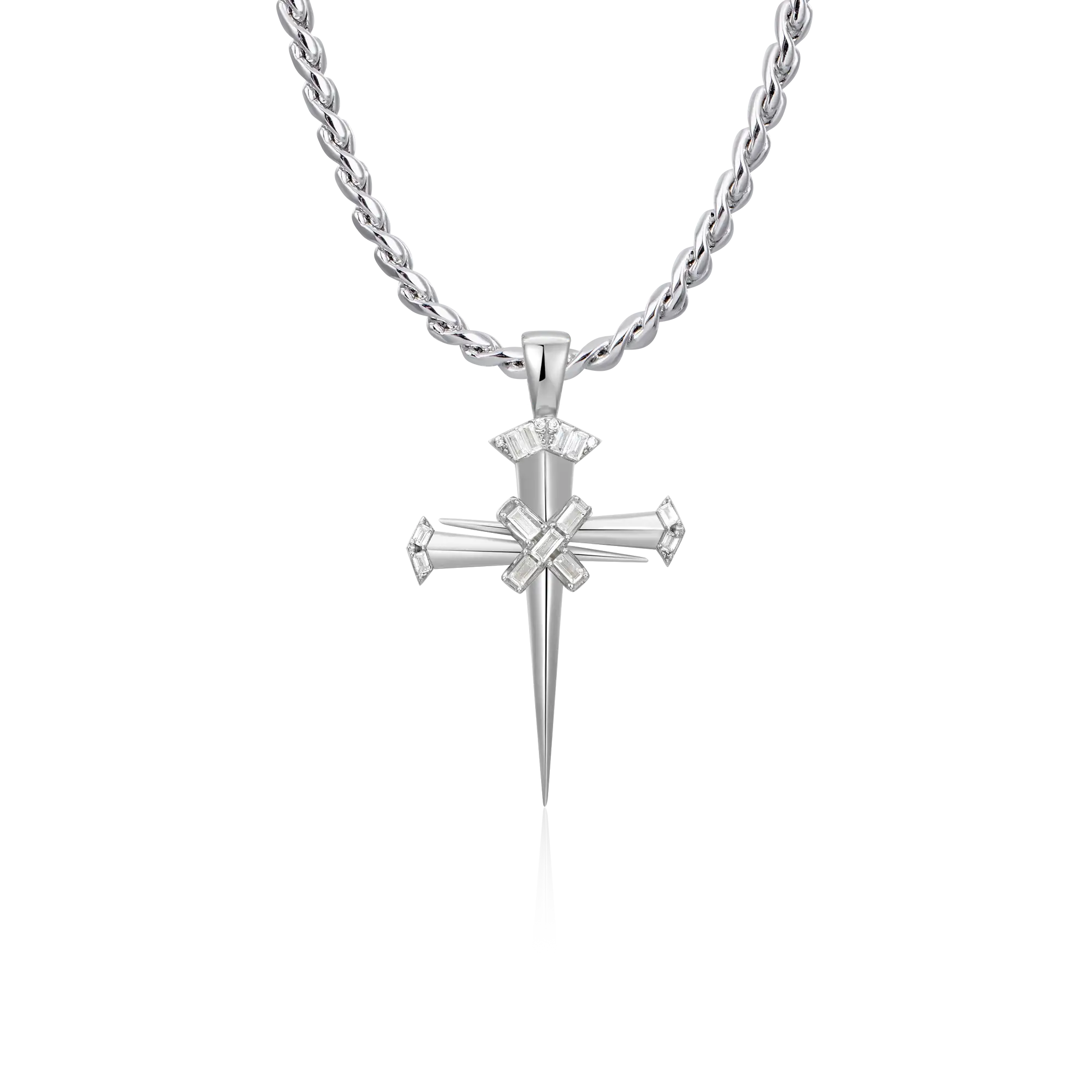 Sacred Mercy Nail Cross Pendant - Image 8