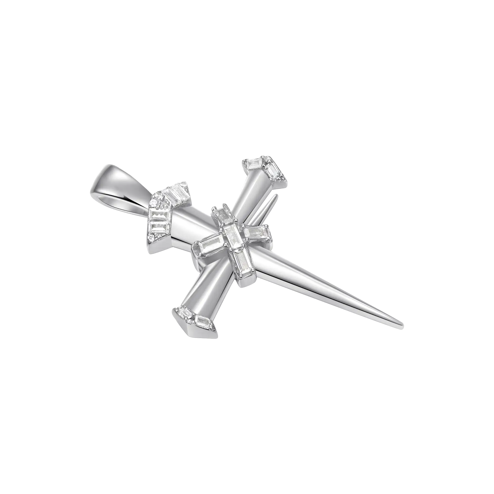 Sacred Mercy Nail Cross Pendant - Image 9