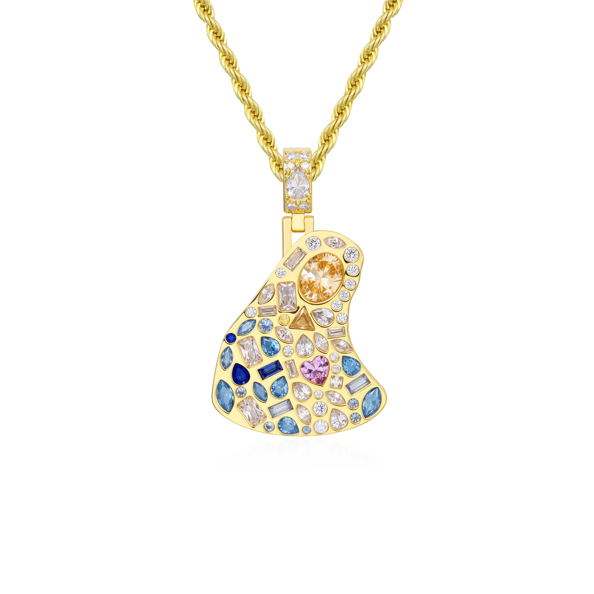 Sacred Mosaic Mary Pendant - Image 12
