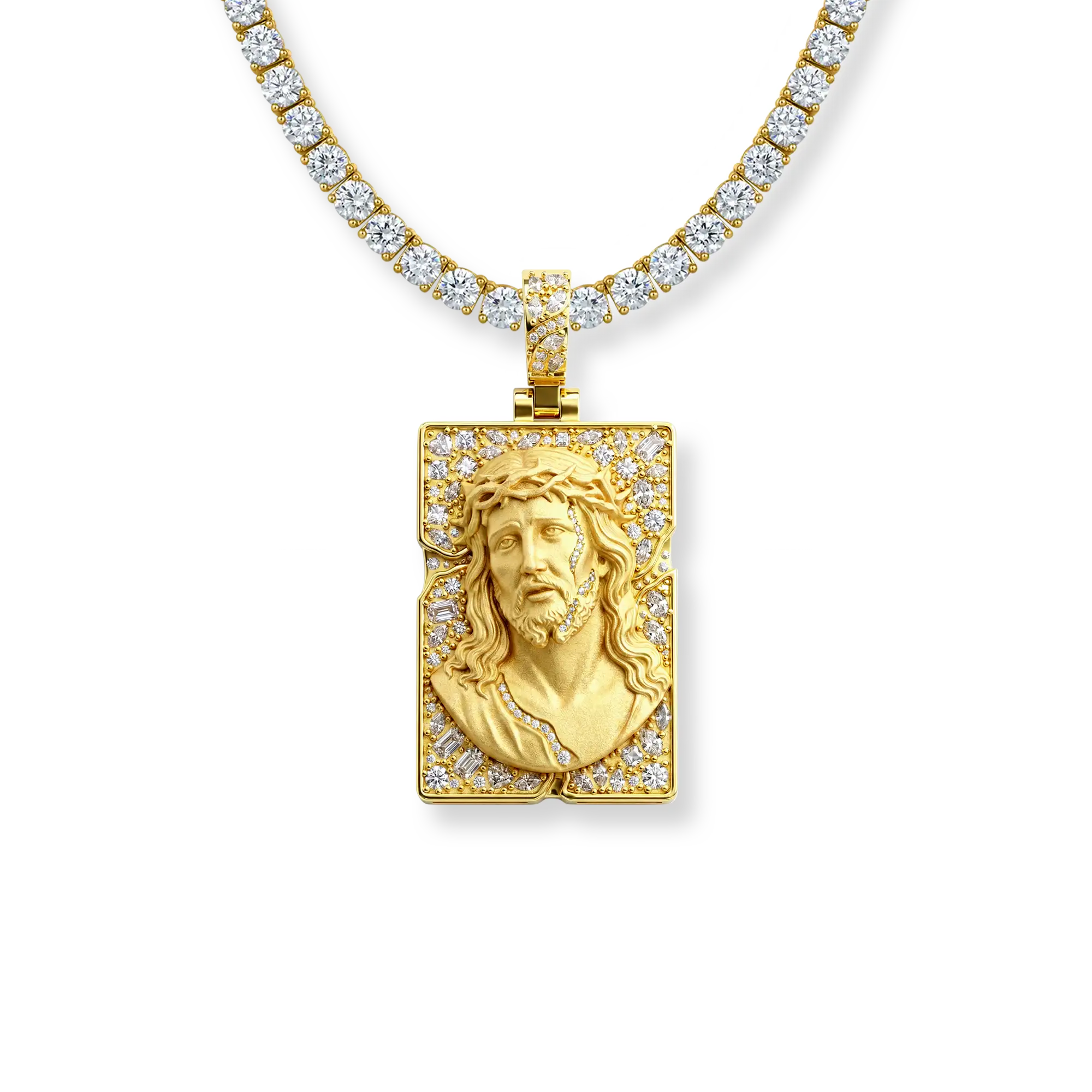 Sacred Portrait Jesus Pendant - Image 15