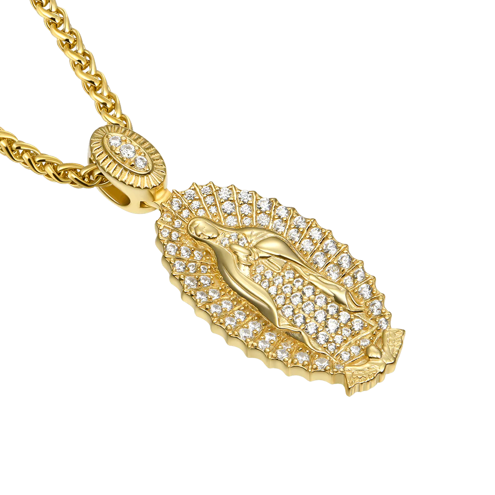 Saint Mary Double Pendant & Chain Layer Set - Image 2