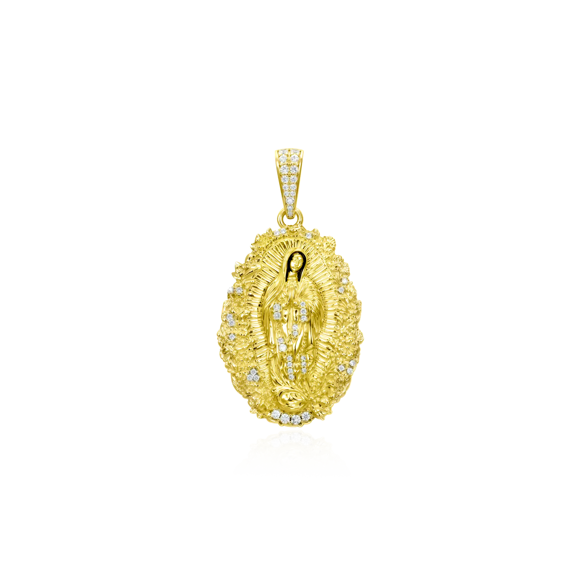 Saint Mary Floral Grace Pendant - Image 15