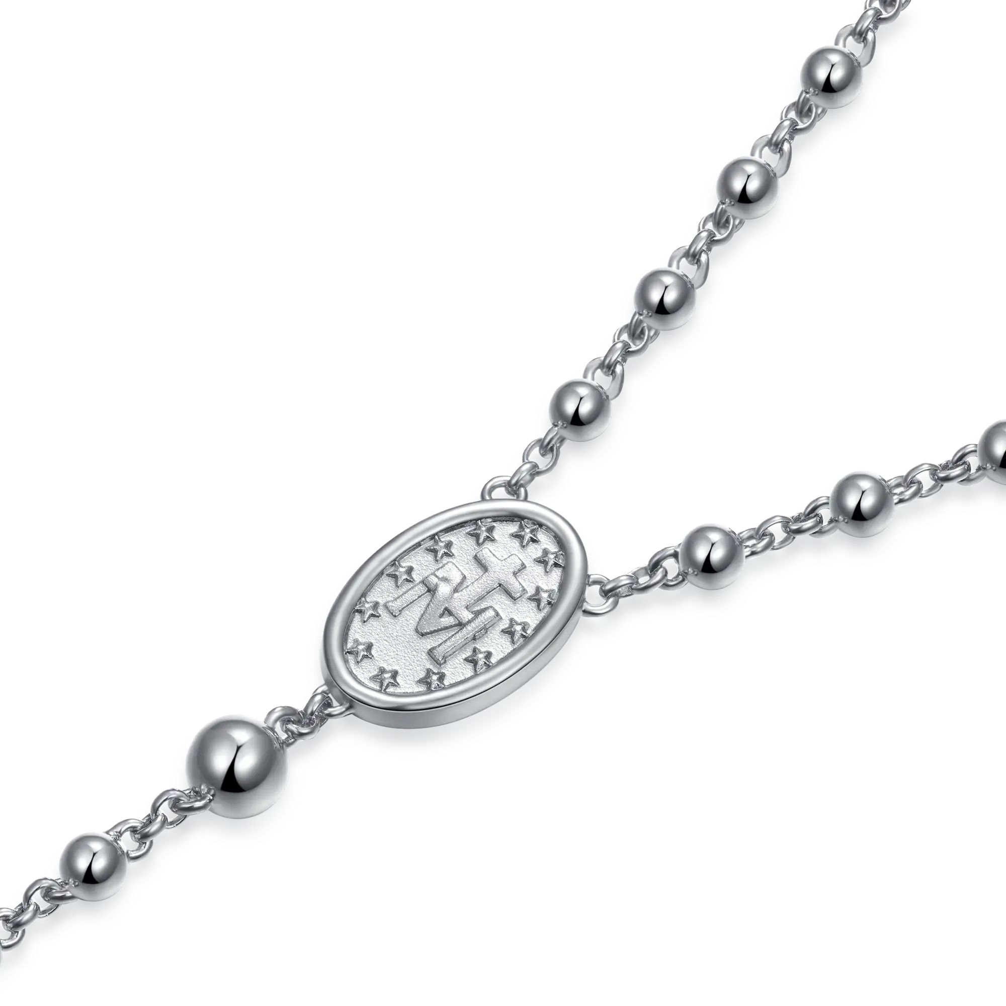 Saint Mary Pendant & Custom Virgin Mary Necklace Set - Image 6