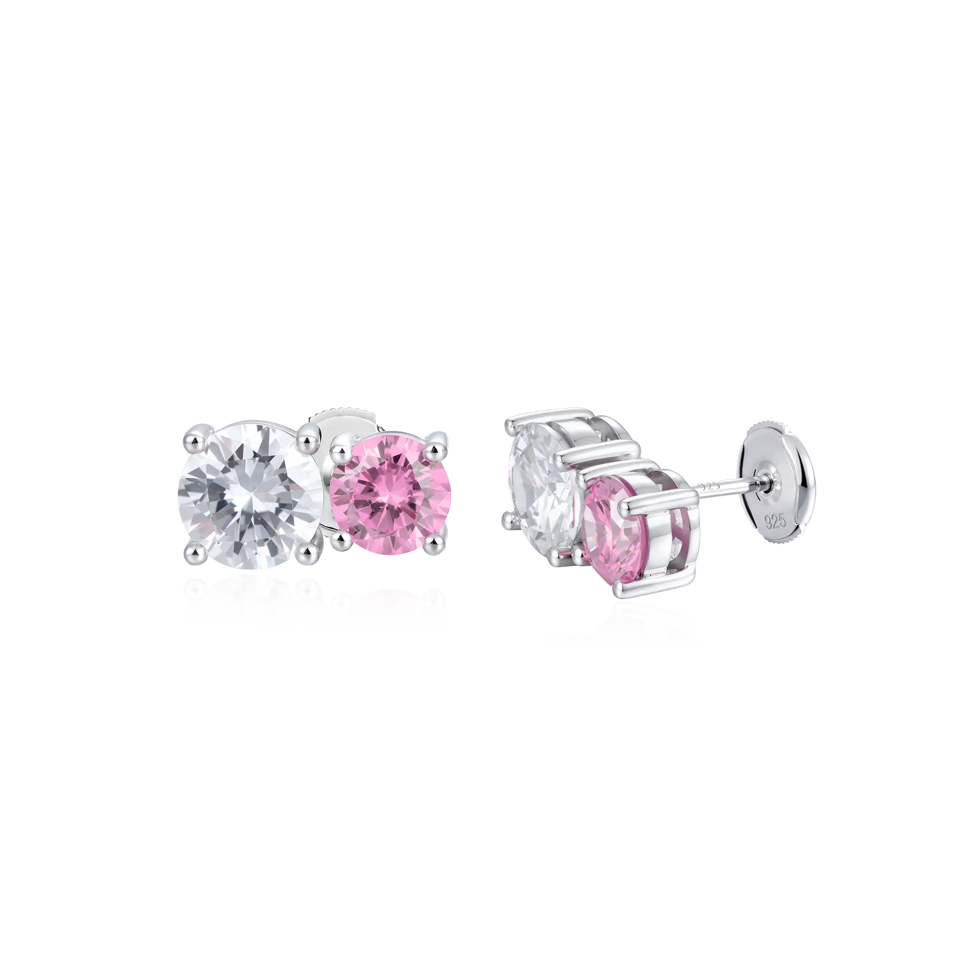 Single Toi et Moi Stud Earrings – Twin Rounds - Image 14