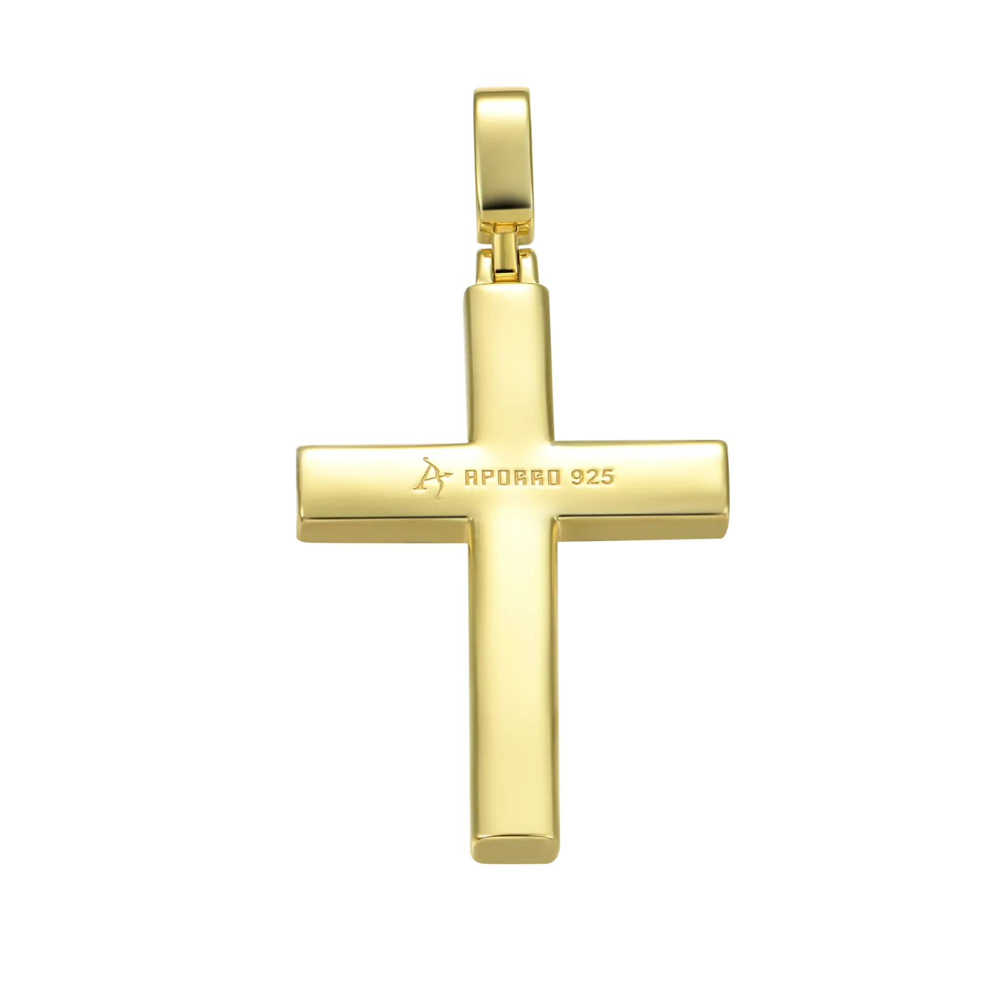 Solid Tennis Cross Pendant - Large - Image 11