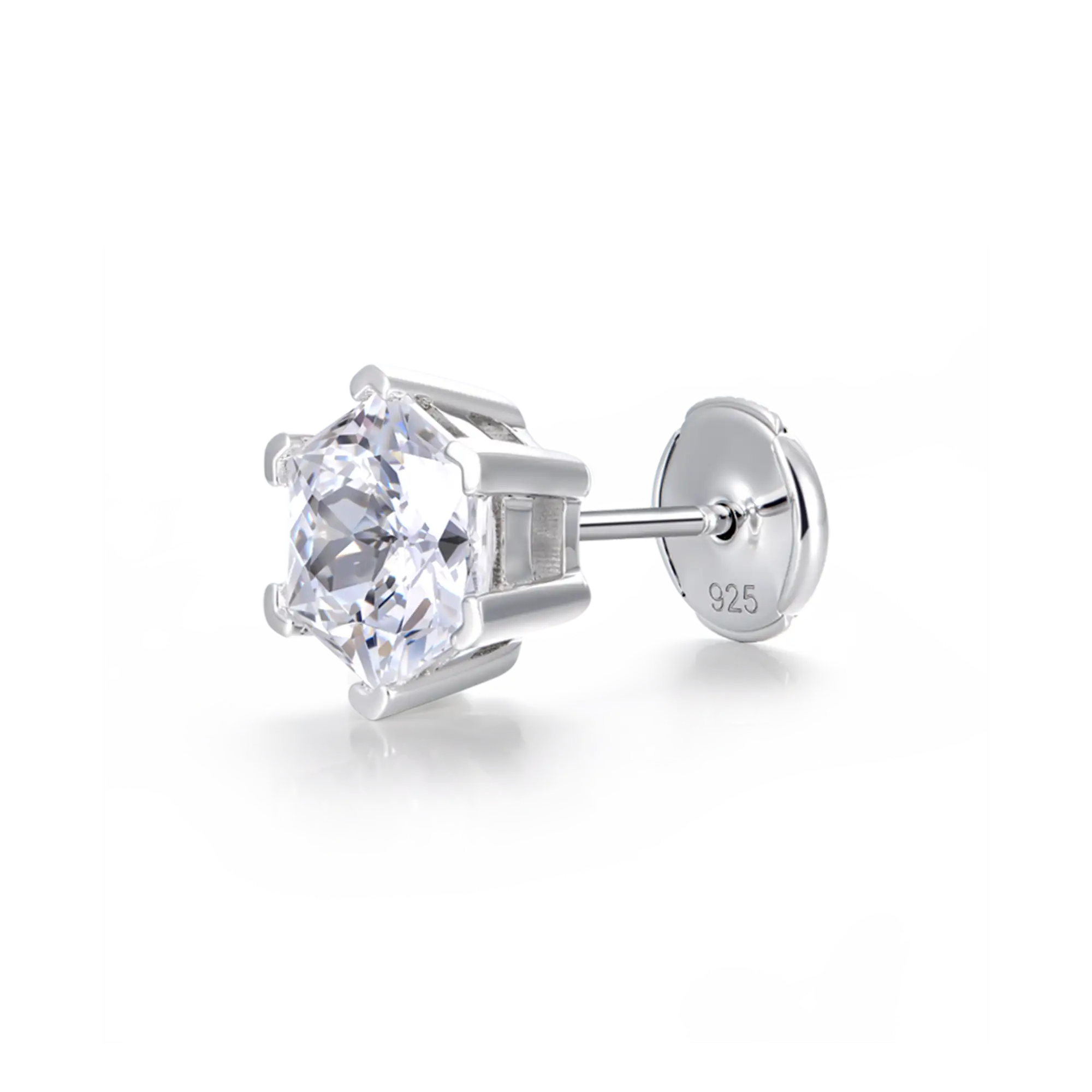Taille Impératrice Cut Stud Earring - Image 4