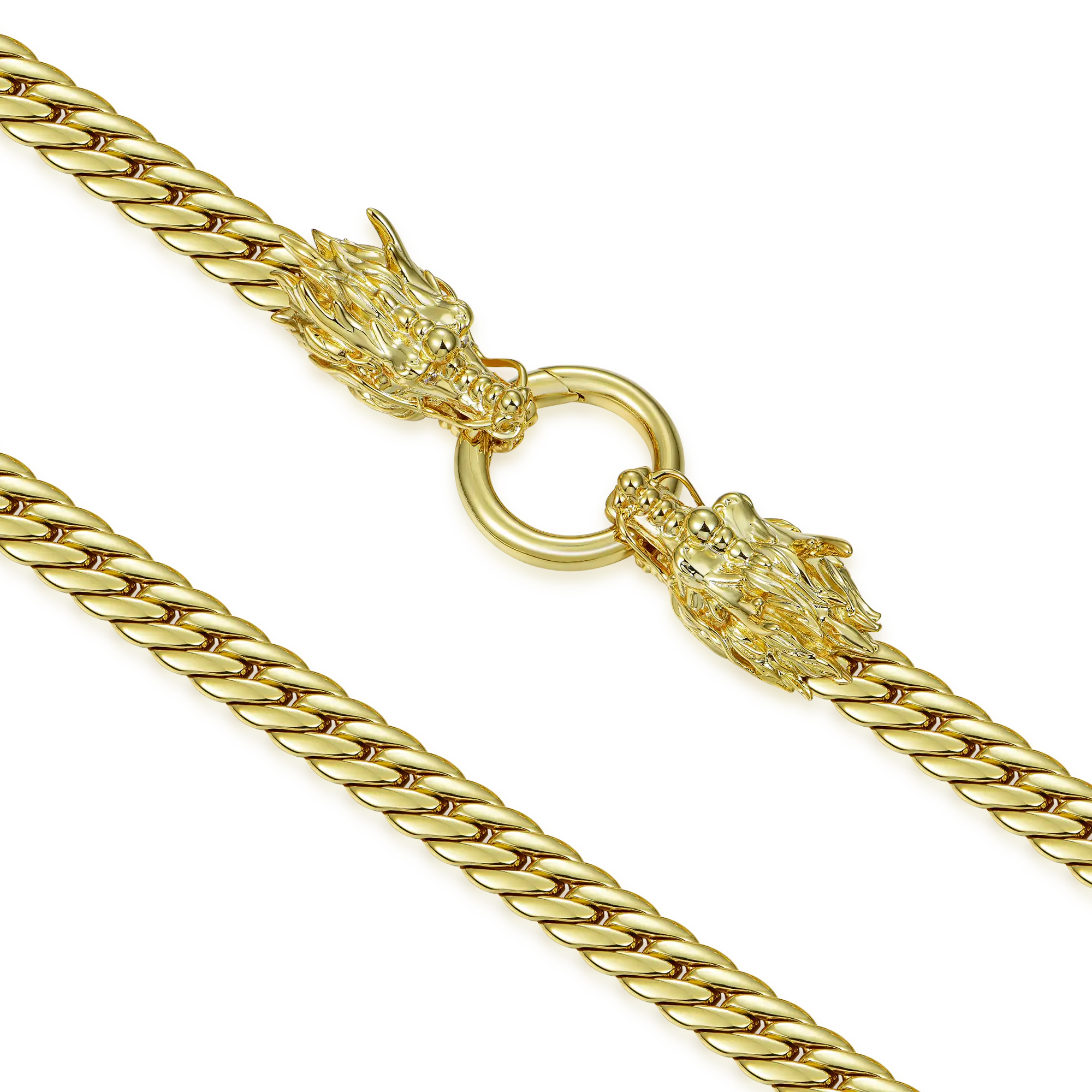 Thorned Cross Dragon Chain & Pendant Set - Image 3
