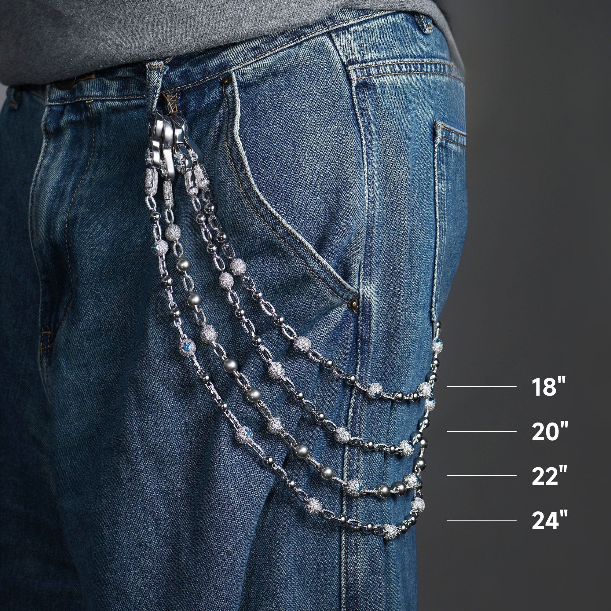 24" Thorned Cuban Wallet Chain - Image 5