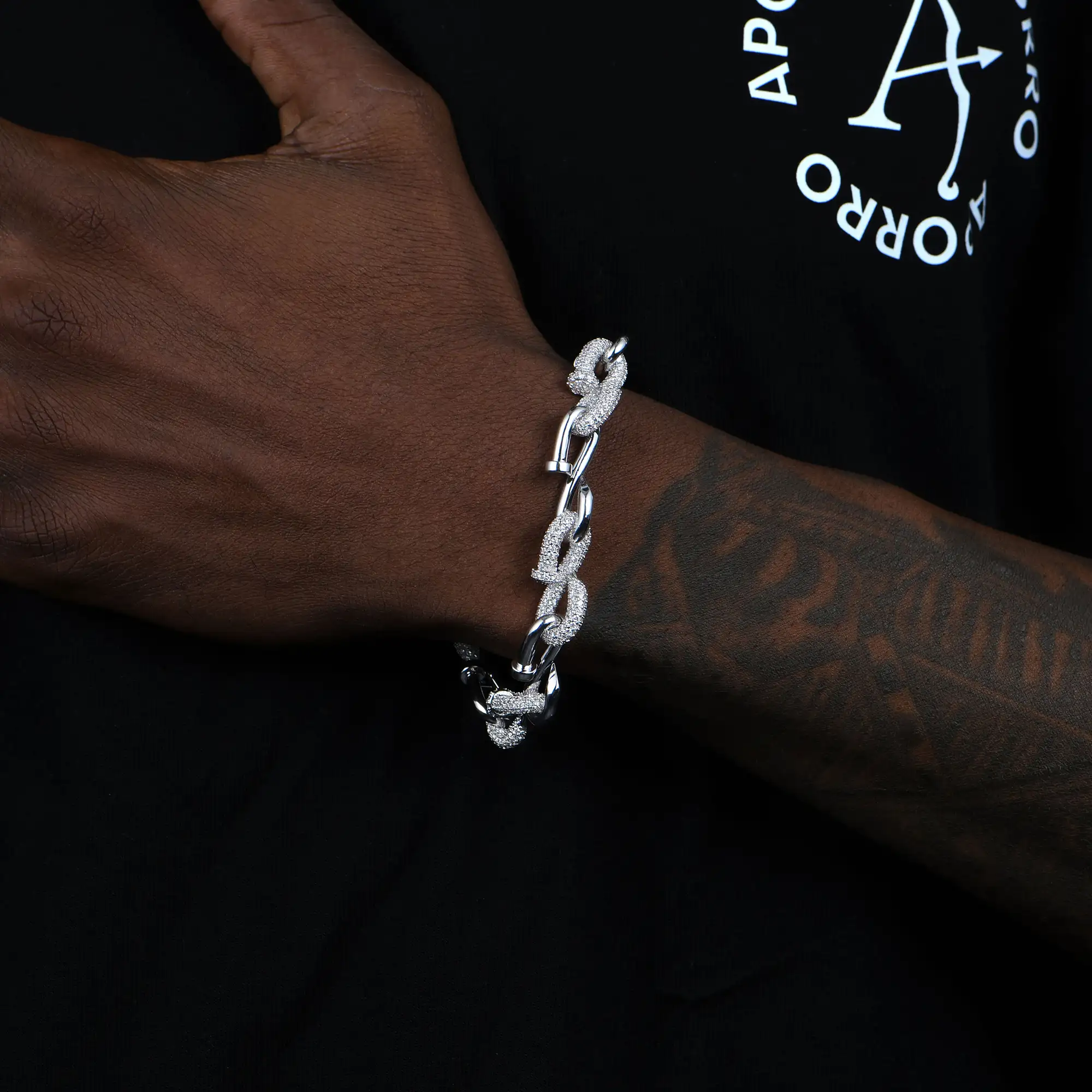 Twisted Nail Link Bracelet - 10mm - Image 2