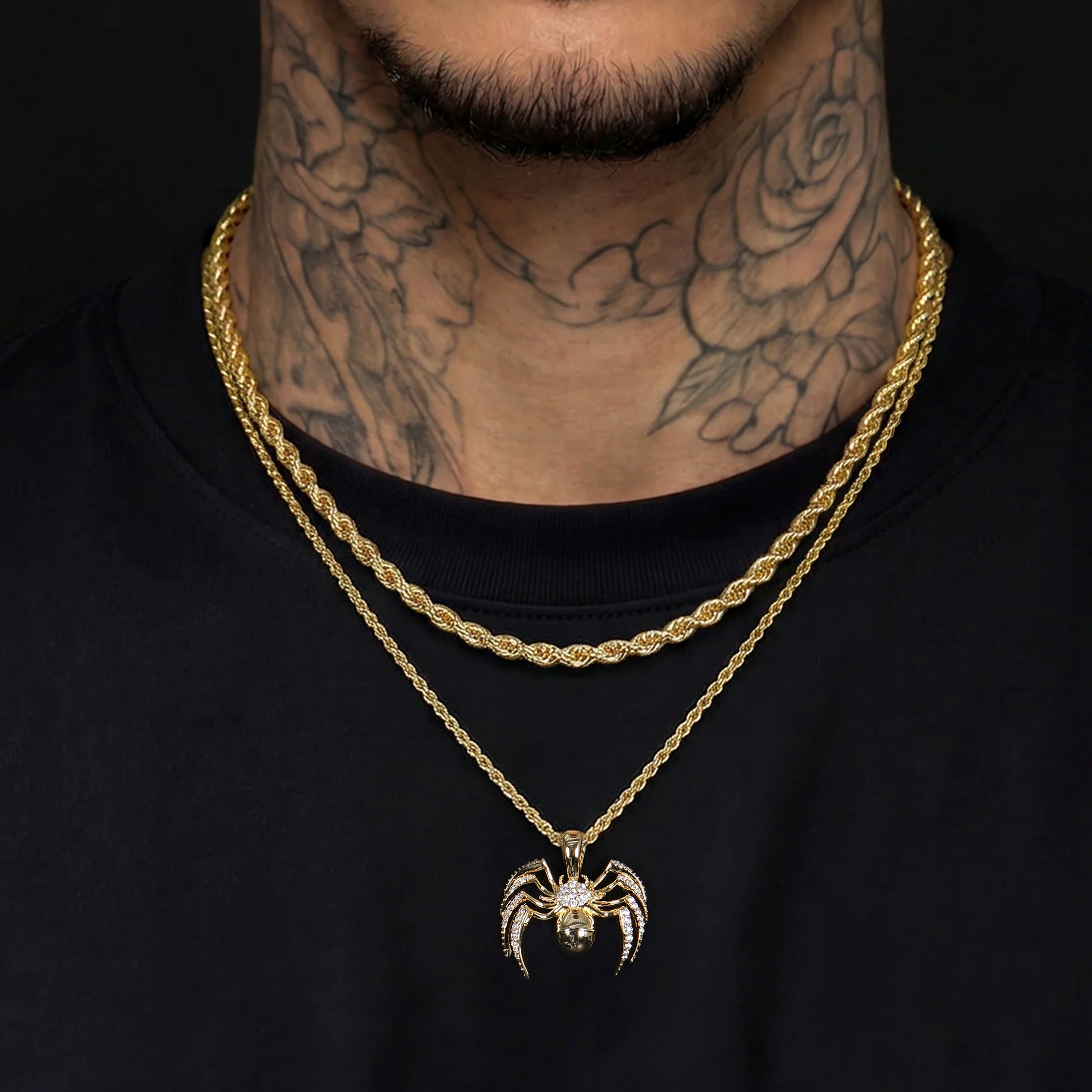 Venom Spider Pendant & Rope Chain Layer Set - Image 6