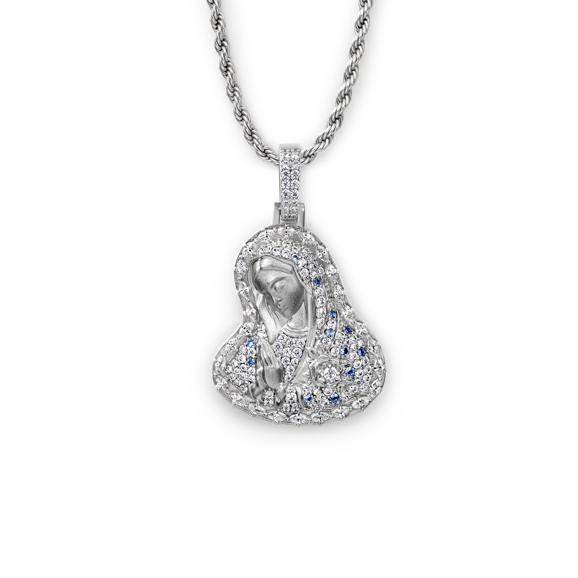 Virgin Mary Prayer Halo Pendant - Image 6