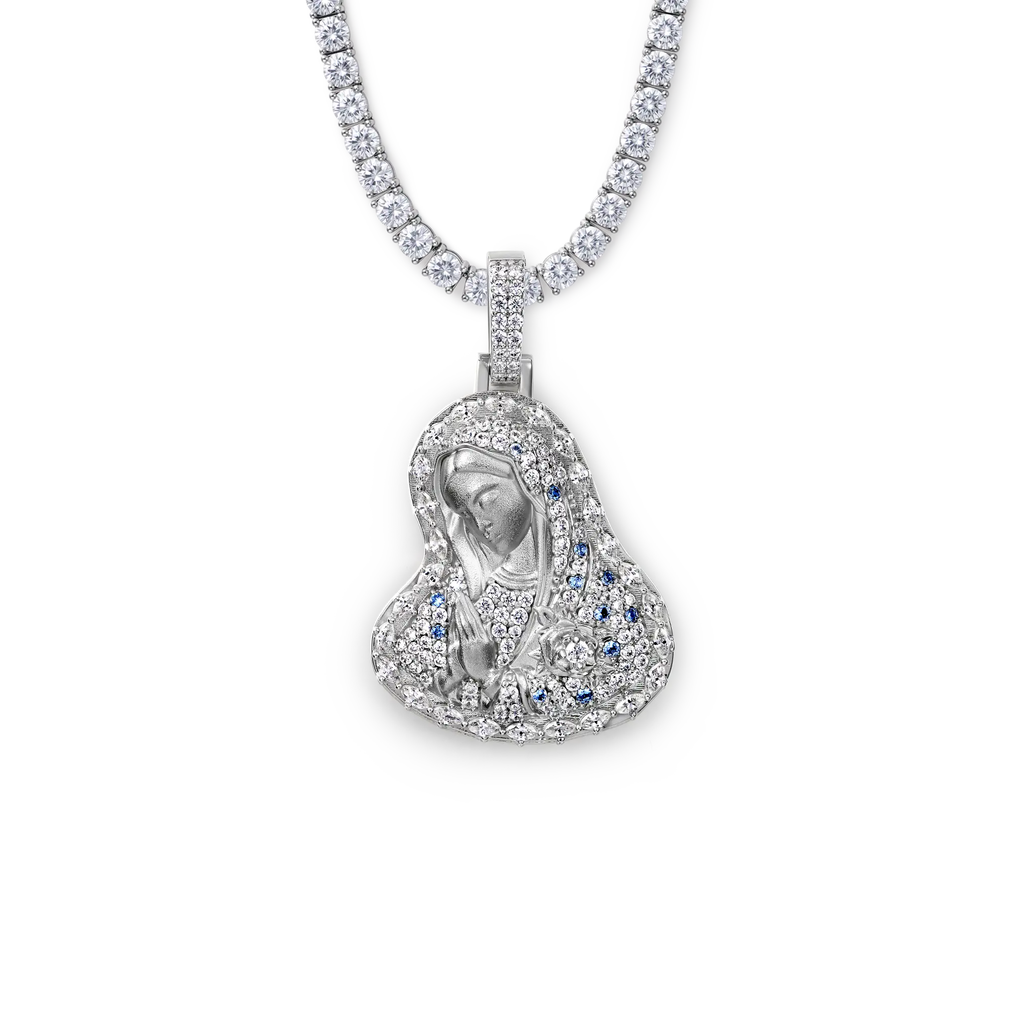 Virgin Mary Prayer Halo Pendant - Image 9