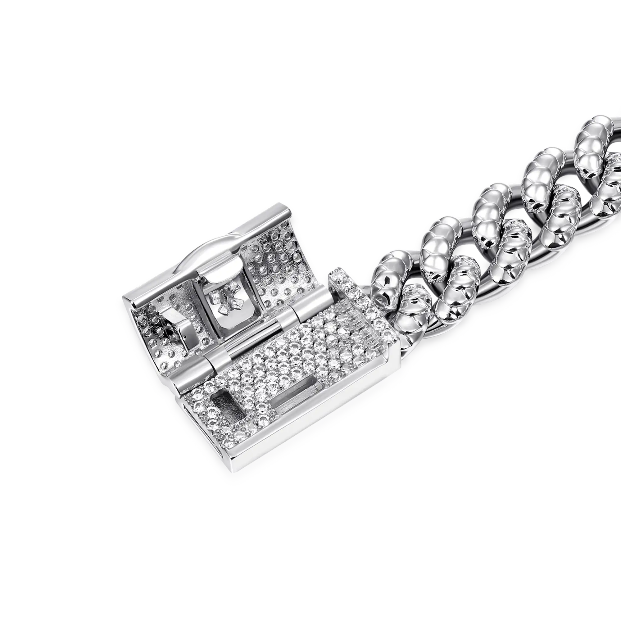WONG Dragon Box Clasp Miami Cuban Bracelet - 10mm - Image 10