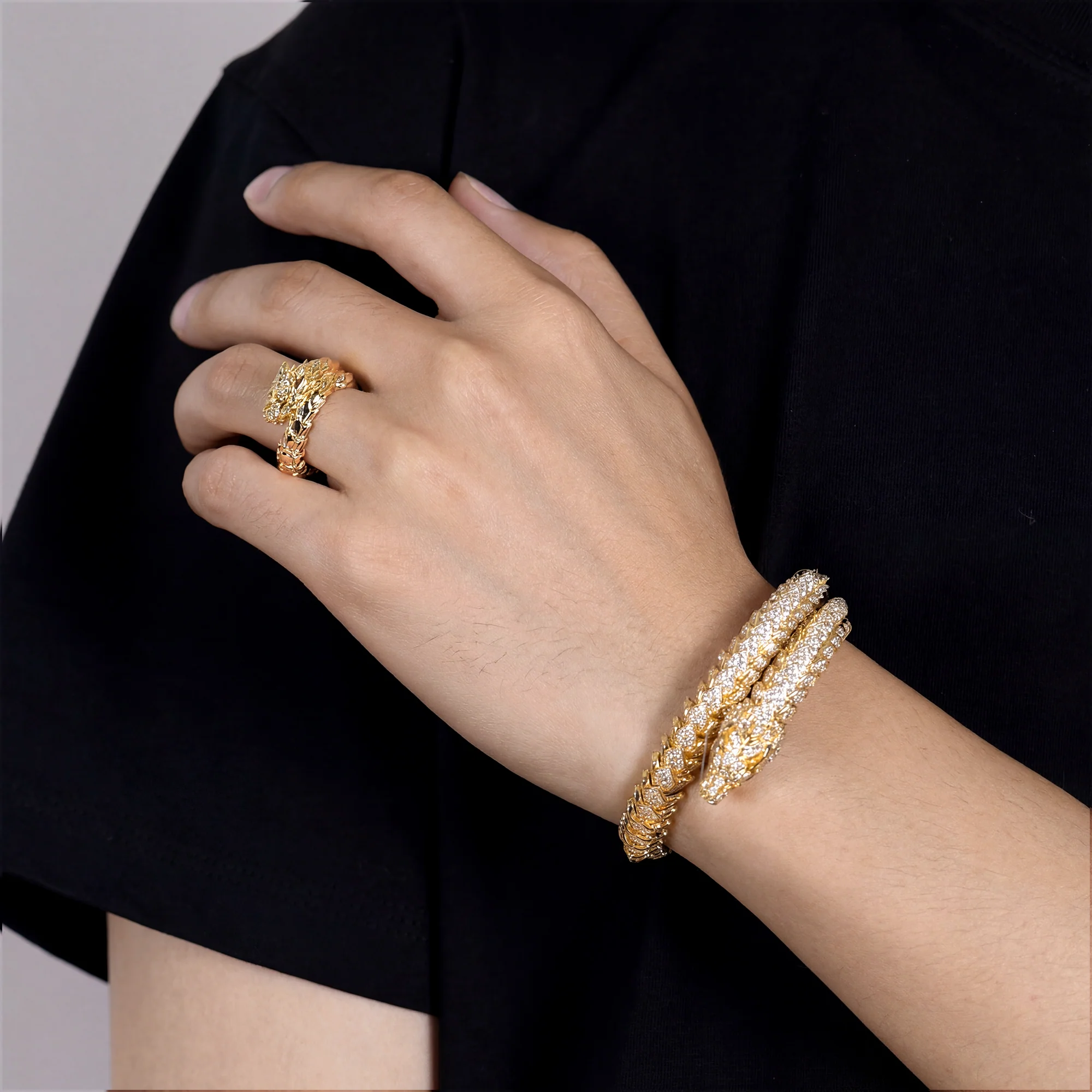 WONG Ⅱ Dragon Ridge Hand Bracelet & Ring Set - Image 7