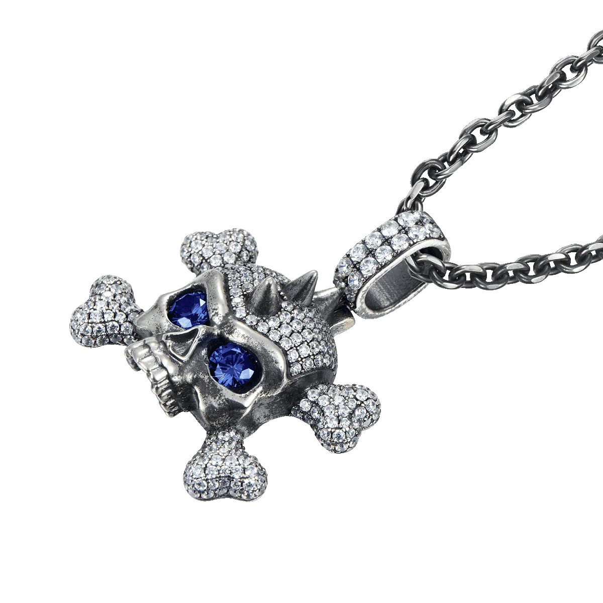 X Iced Skull Pendant - Image 6